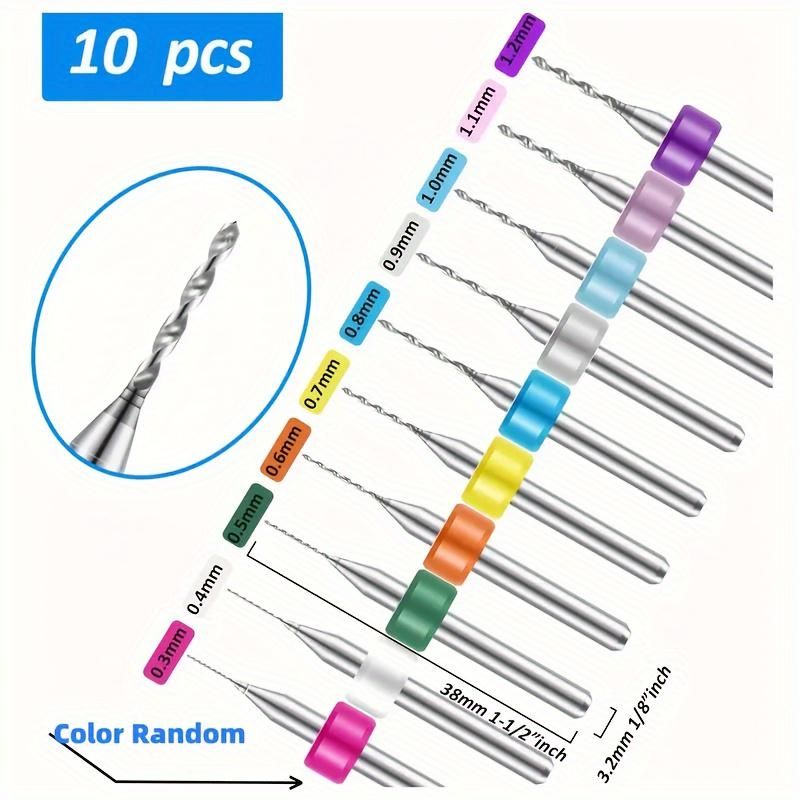 59 Pieces Hand Drill Bits Jewelry Casting Tools Kit Includes 49 Pieces Micro Twist Drill Bits and 10 Pieces Tungsten Carbide PCB Rotary Tools for Resin Polymer Wood Craft DIY Jewelry Making Engraving