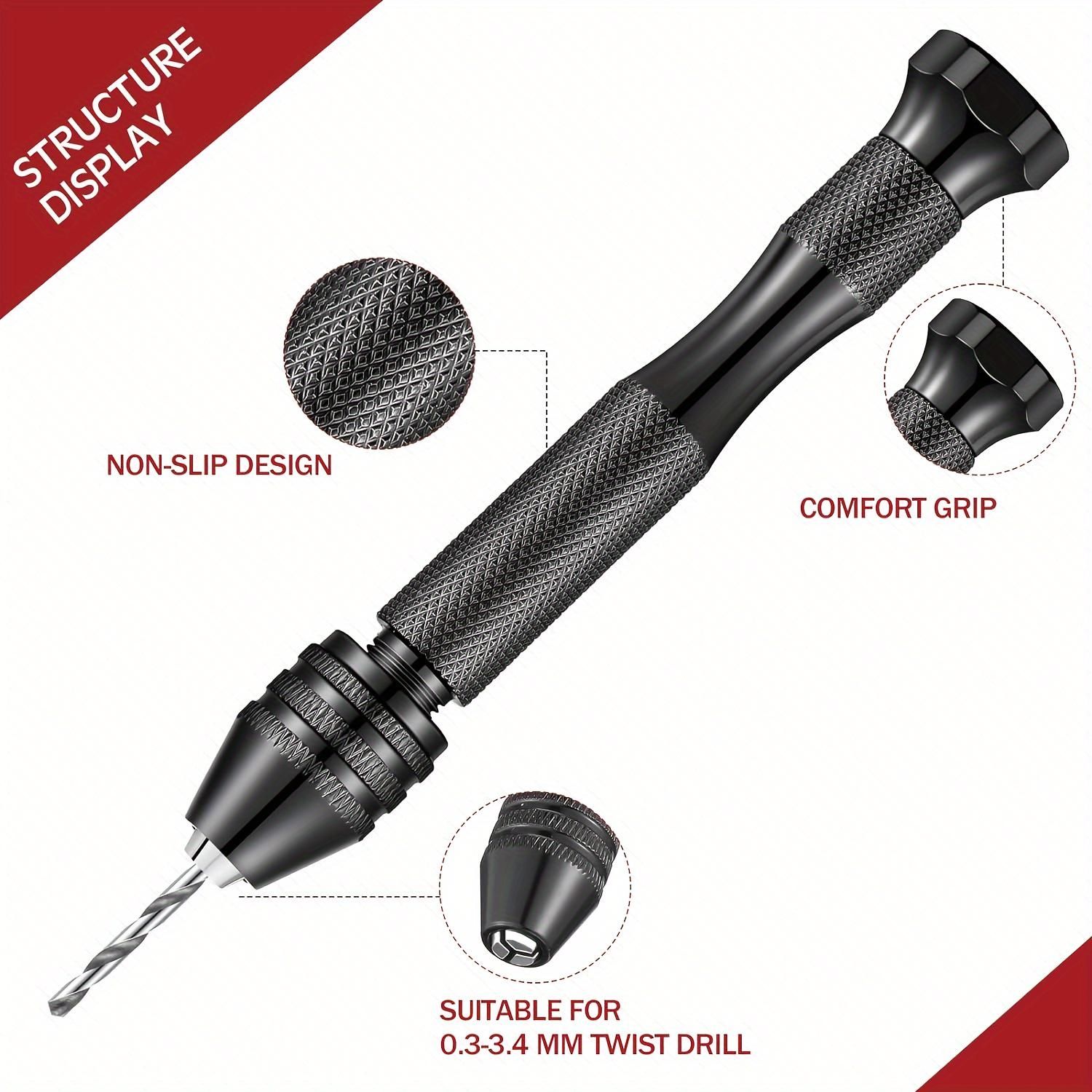 59 Pieces Hand Drill Bits Jewelry Casting Tools Kit Includes 49 Pieces Micro Twist Drill Bits and 10 Pieces Tungsten Carbide PCB Rotary Tools for Resin Polymer Wood Craft DIY Jewelry Making Engraving