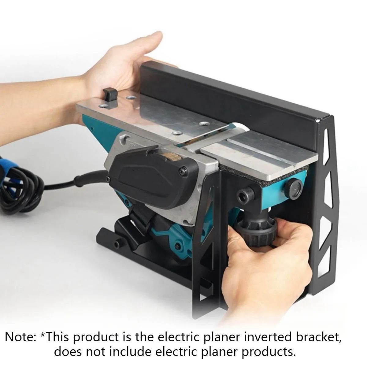 1pc Flip Planer Stand- Electric Planer Inverted Bracket, Woodworking Planing Support Practical Household Flip Mount Tool Steel- Rack