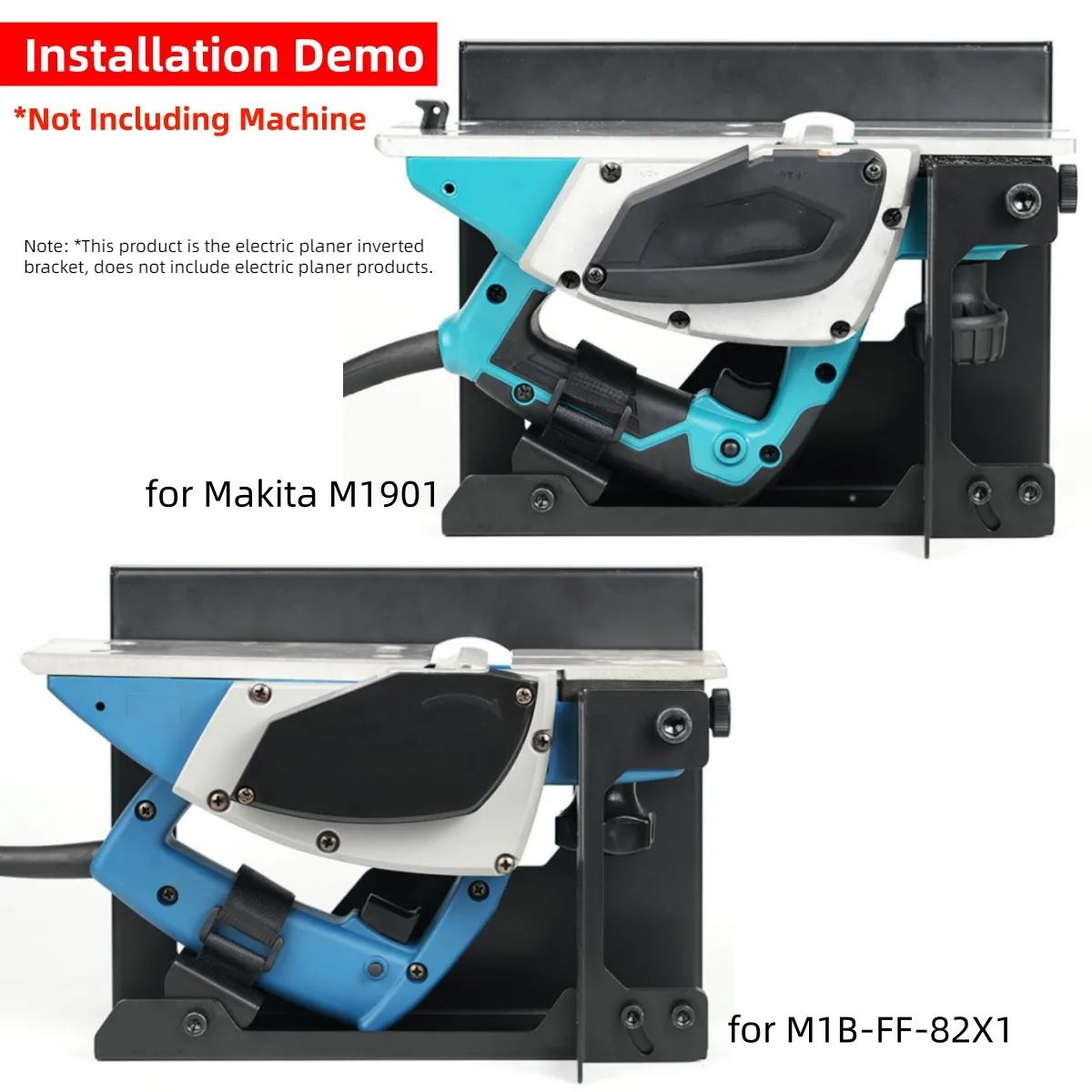 1pc Flip Planer Stand- Electric Planer Inverted Bracket, Woodworking Planing Support Practical Household Flip Mount Tool Steel- Rack