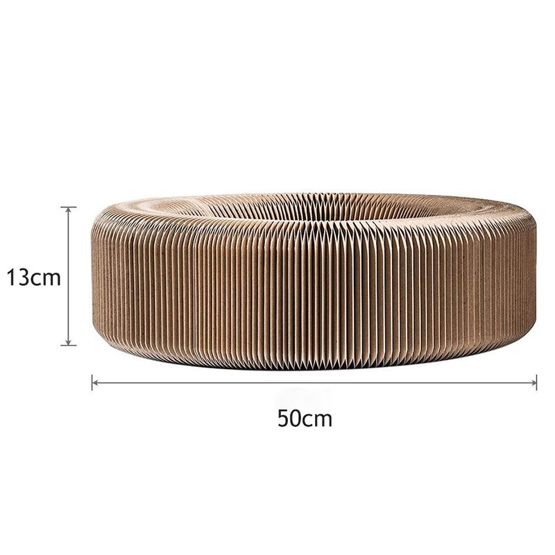 Pet Cat Scratcher Lounge Bed Collapsible Folding Corrugated Paper Deformed Cat Scratch Board For Cat Bed Mat Kitten Toy Pet Supply