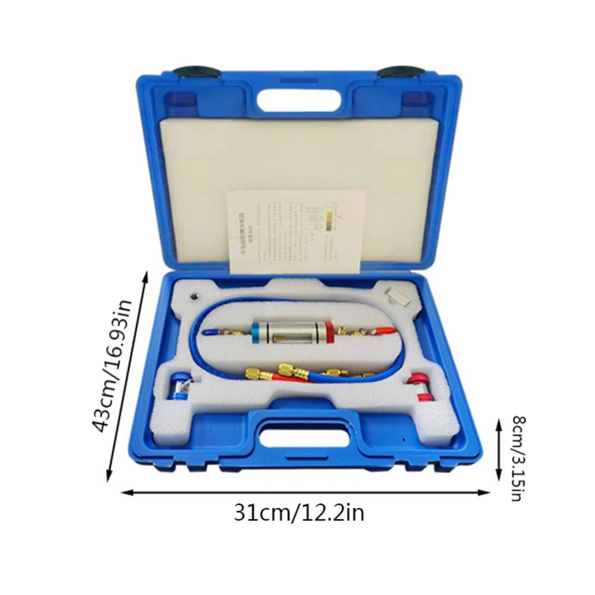 1pc Car A/C Refrigerant Filler Refrigerant Oil Regulator Automotive Air Conditioning Refrigerant Oil Analyzer