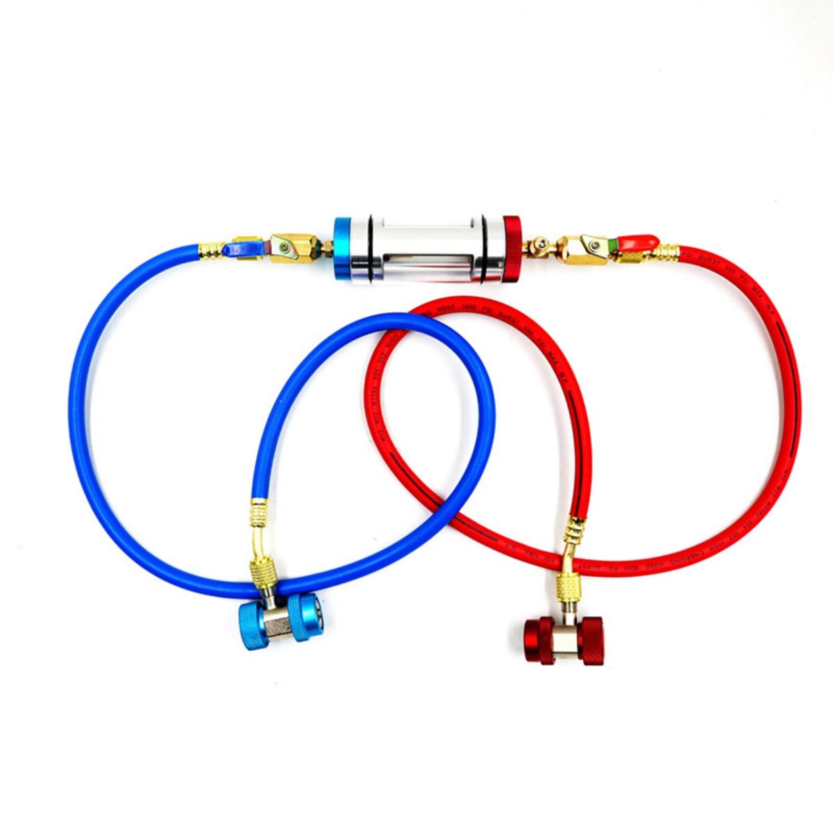 1pc Car A/C Refrigerant Filler Refrigerant Oil Regulator Automotive Air Conditioning Refrigerant Oil Analyzer
