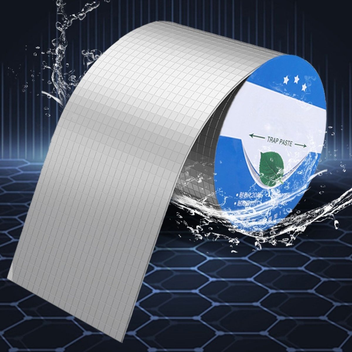 1pc 10cm X 5m/15cm X 5m/5cm X 3m/5cm X 5m Roof Crack Self-adhesive Waterproof Membrane Color Steel Tile Strong Waterproof Patching Material High Temperature Resistant Tape