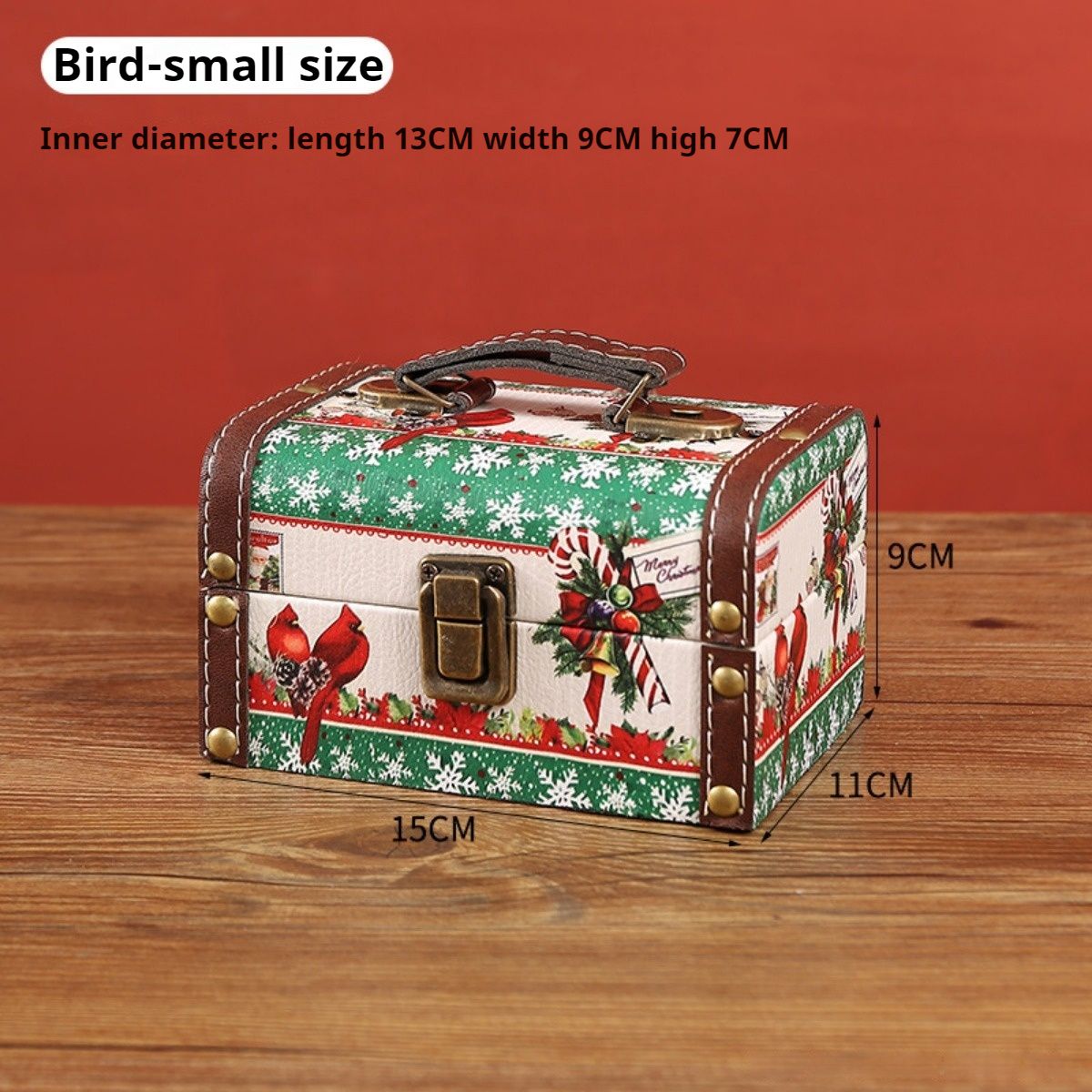 1pc New Christmas Handheld Storage Box Home Living Room Bedroom Candy Sundry Organizing Christmas Gift Wrapping Box