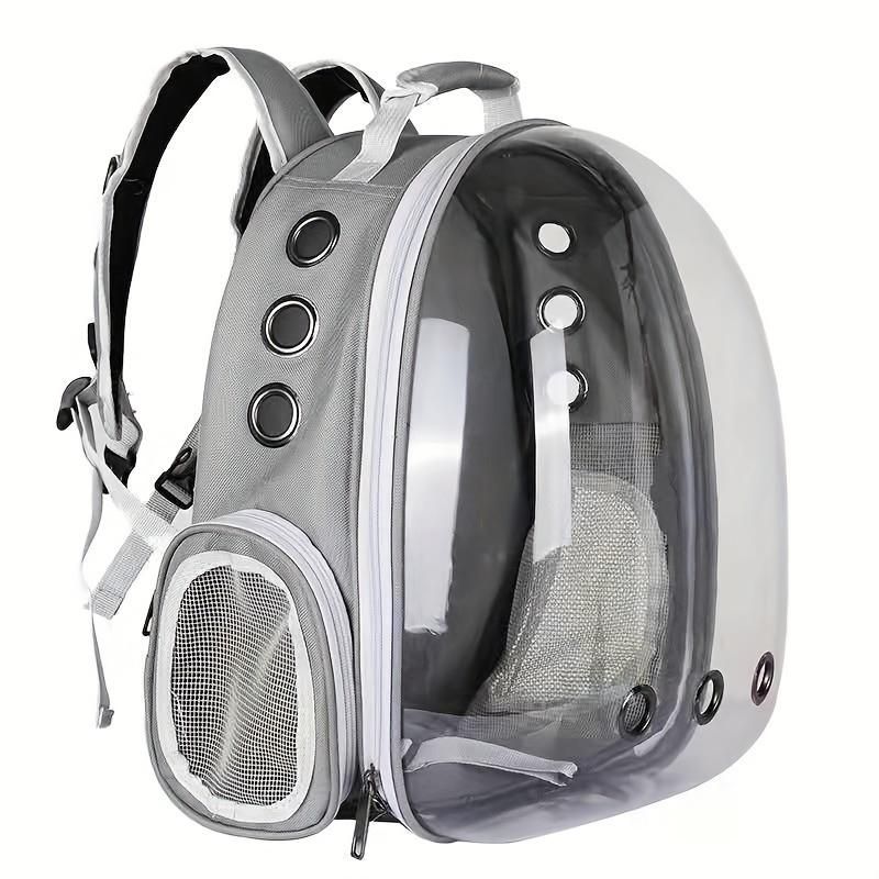 Breathable Transparent Space Capsule Cat Backpack – Durable Acrylic Pet Carrier with Zippered Access
