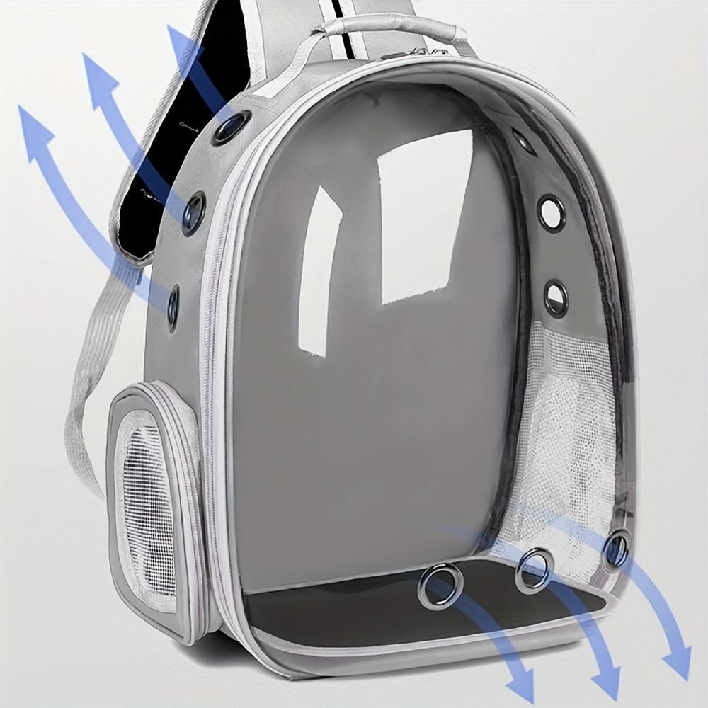 Breathable Transparent Space Capsule Cat Backpack – Durable Acrylic Pet Carrier with Zippered Access