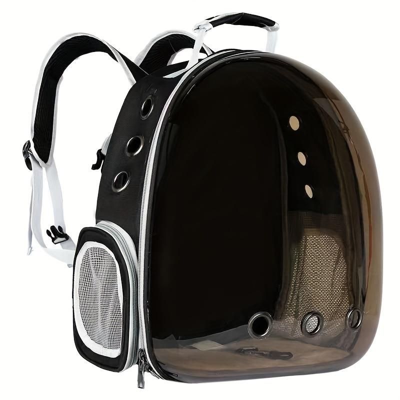 Breathable Transparent Space Capsule Cat Backpack – Durable Acrylic Pet Carrier with Zippered Access