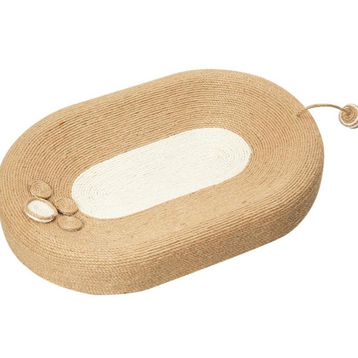 Oval Cat Scratcher Pads 100% Sisal/Cloth Cat Scratching Board Kitten Bed Nest Chew Toy Bite Sharpen Nails Tool Pet Supply