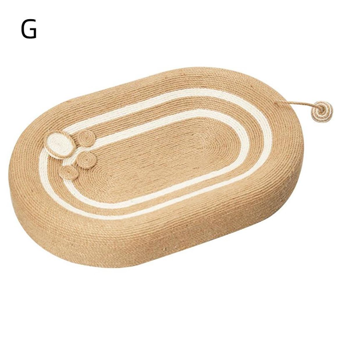 Oval Cat Scratcher Pads 100% Sisal/Cloth Cat Scratching Board Kitten Bed Nest Chew Toy Bite Sharpen Nails Tool Pet Supply