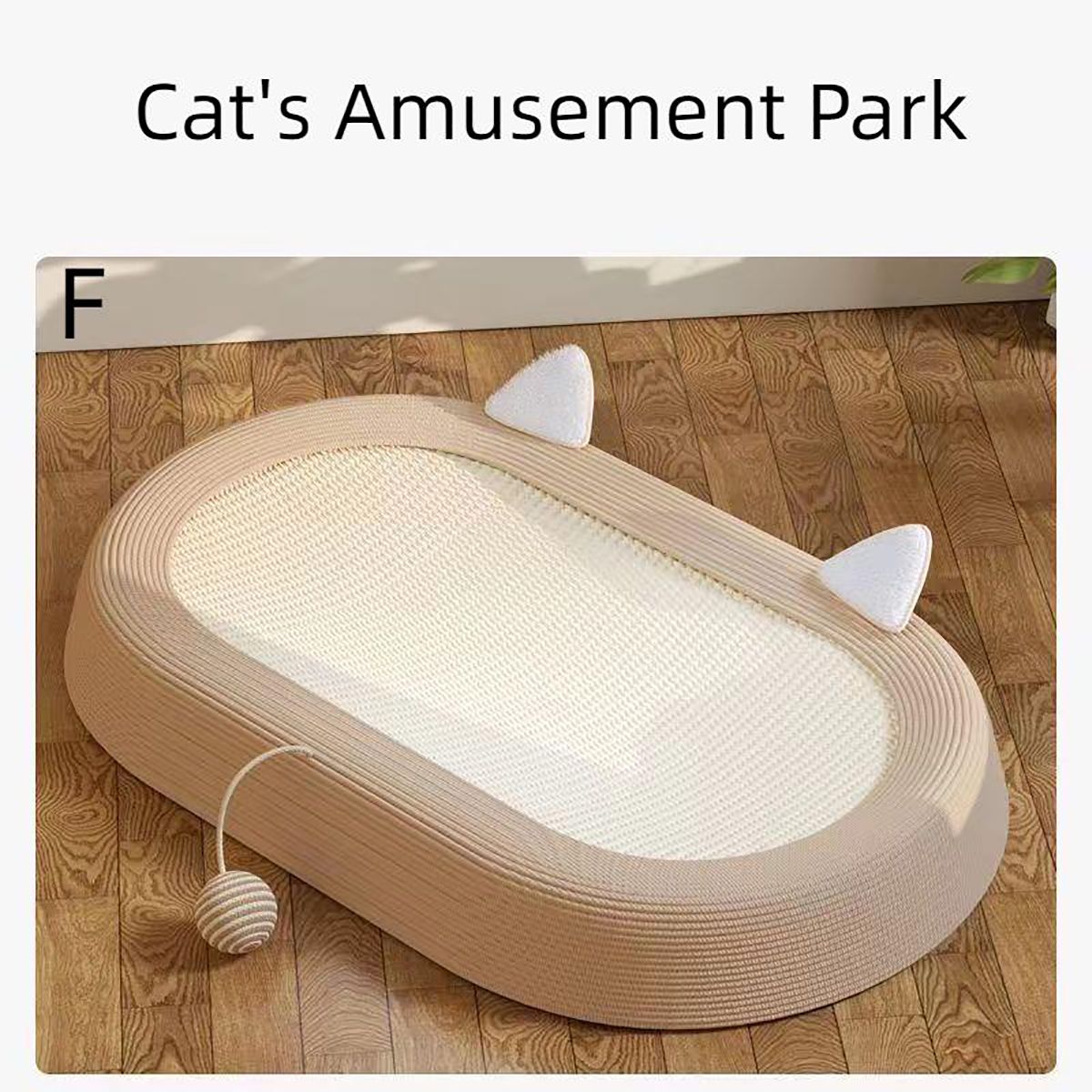 Oval Cat Scratcher Pads 100% Sisal/Cloth Cat Scratching Board Kitten Bed Nest Chew Toy Bite Sharpen Nails Tool Pet Supply