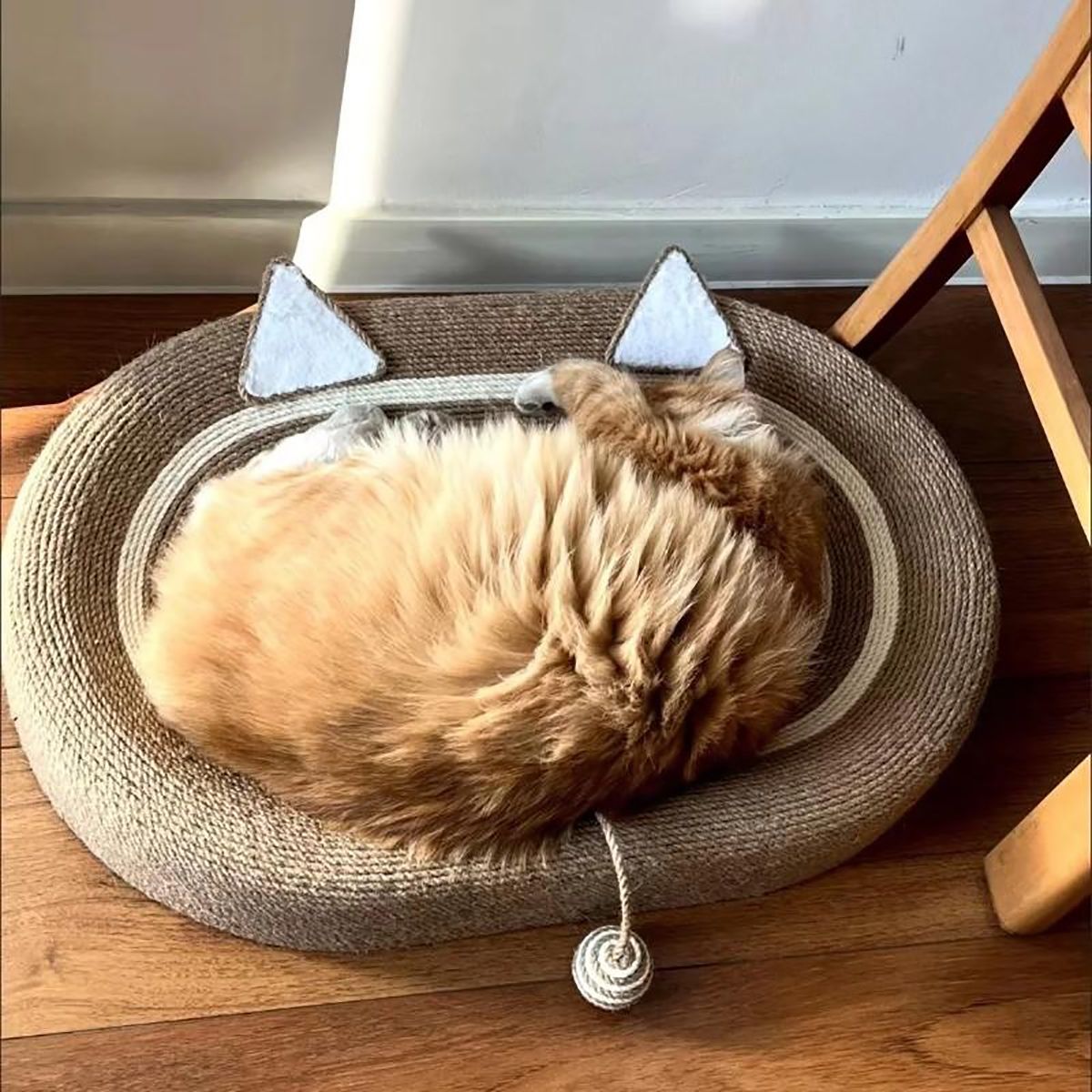 Oval Cat Scratcher Pads 100% Sisal/Cloth Cat Scratching Board Kitten Bed Nest Chew Toy Bite Sharpen Nails Tool Pet Supply