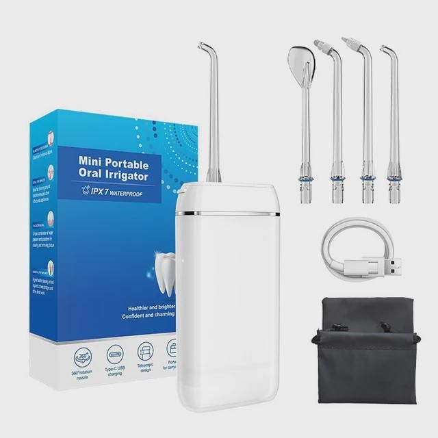 Portable Oral Irrigator Dental Water Jet Water Flosser Pick Toothpicks Floss Mouth Washing Machine Water Thread for Teeth Travel