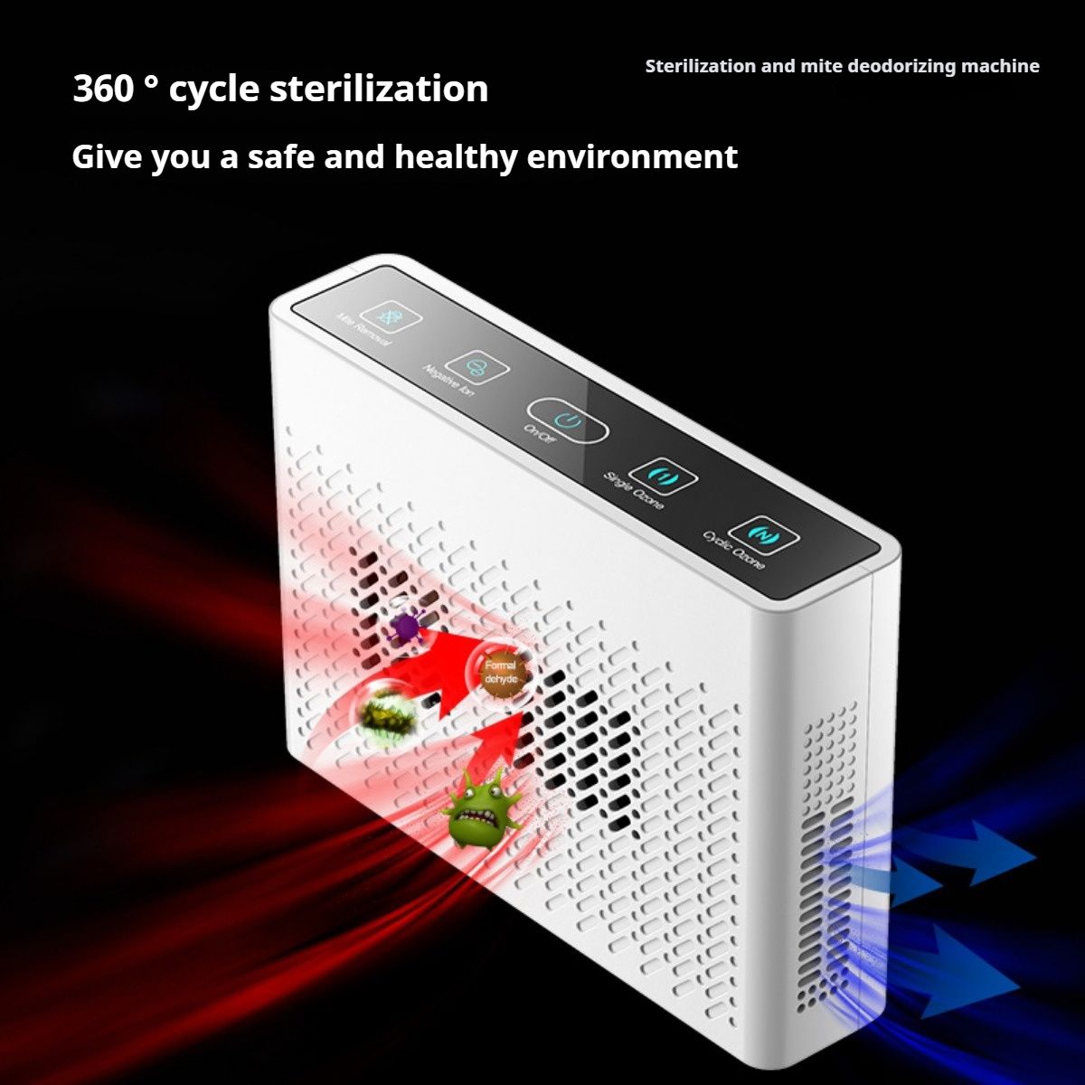 1pc Pet Ozone Sterilizer in Addition to Odor Formaldehyde Bathroom Toilet Sterilization Deodorization Mite Air Air Purifier