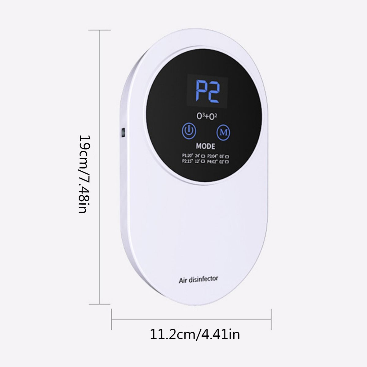 1pc Mini Air Purifier for Home 100mg/h Ozone Generator Negative Ion Air Ionizer Pet Toilet Kitchen Deodorizer Car Air Freshener