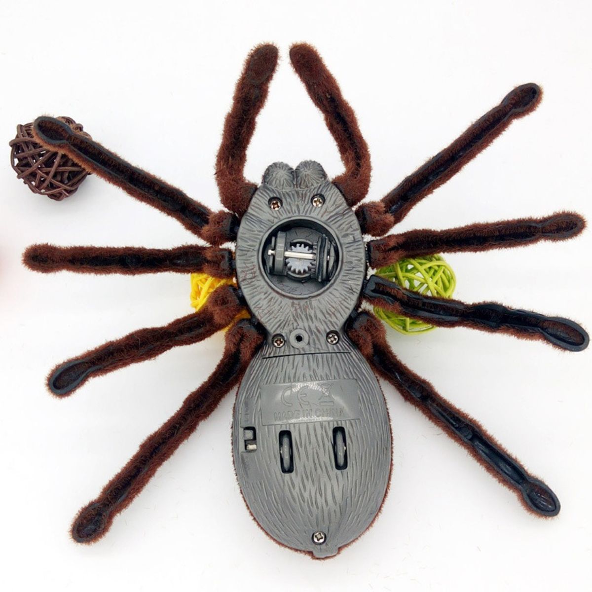 1pc [Funny] Prank Trick Toy Infrared Remote Control Flash Spider Animal Toy Electronic Pets RC Simulation Luminous Tarantula Model