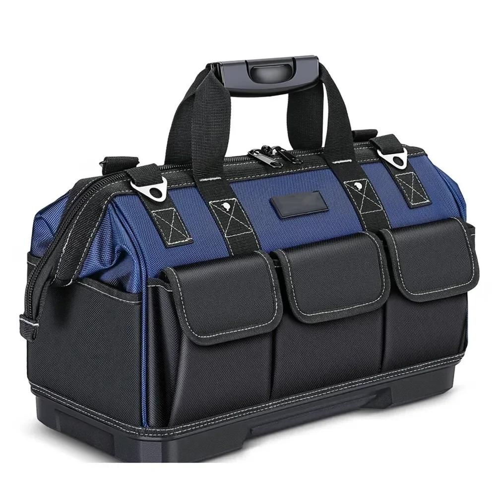 Large Electrician Tool Bag Organizer Heavy Duty Tool Pouch Bag Waterproof Anti-Fall Storage Bag with Multi Pockets