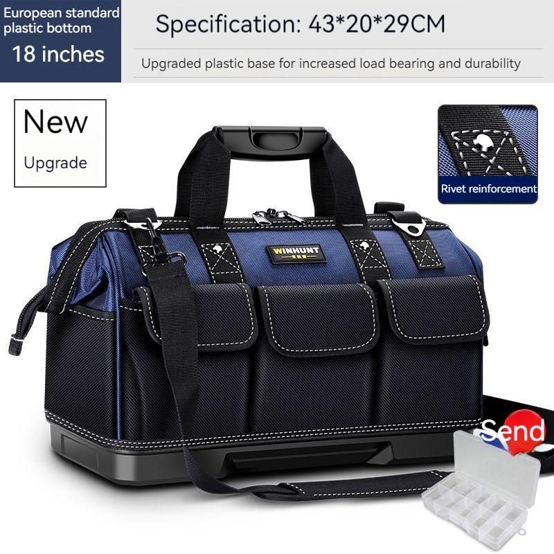 Large Electrician Tool Bag Organizer Heavy Duty Tool Pouch Bag Waterproof Anti-Fall Storage Bag with Multi Pockets