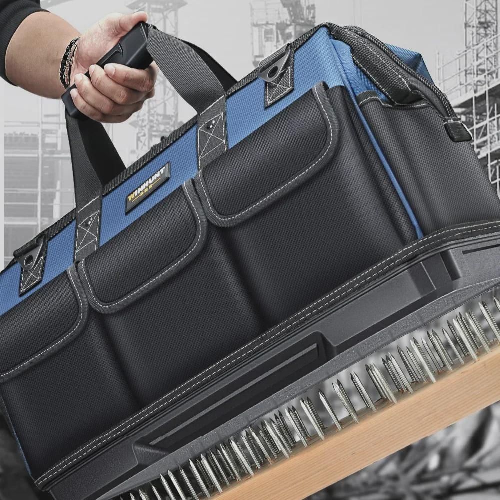 Large Electrician Tool Bag Organizer Heavy Duty Tool Pouch Bag Waterproof Anti-Fall Storage Bag with Multi Pockets