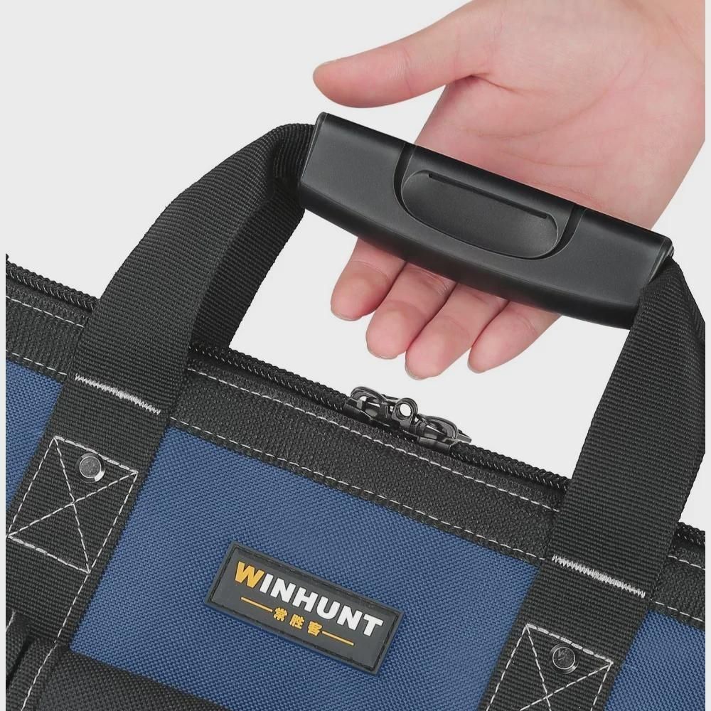 Large Electrician Tool Bag Organizer Heavy Duty Tool Pouch Bag Waterproof Anti-Fall Storage Bag with Multi Pockets
