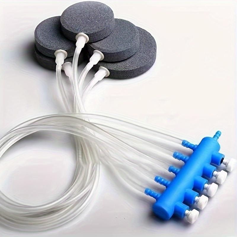 1pc Oxygen Pump, Aquarium Equipment, Fish Tank Oxygen Pump Splitter With Valve, Easy To Adjust, 3/4/6/8 Heads Air Separator, Multi-head Fish Tank Air Separator