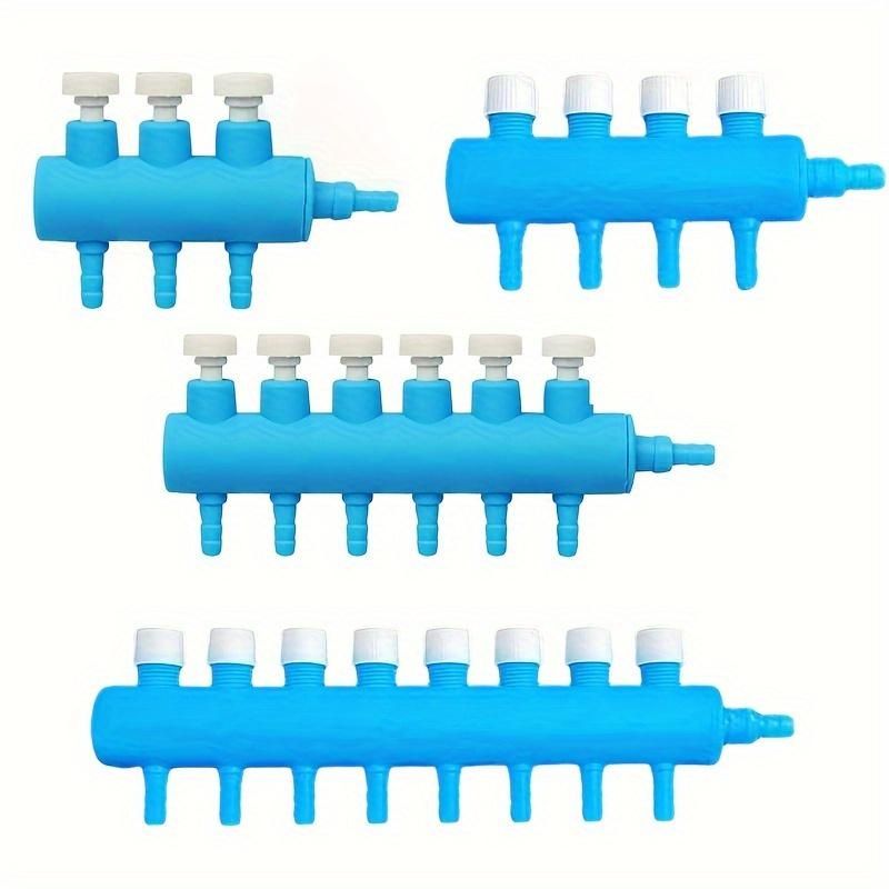 1pc Oxygen Pump, Aquarium Equipment, Fish Tank Oxygen Pump Splitter With Valve, Easy To Adjust, 3/4/6/8 Heads Air Separator, Multi-head Fish Tank Air Separator