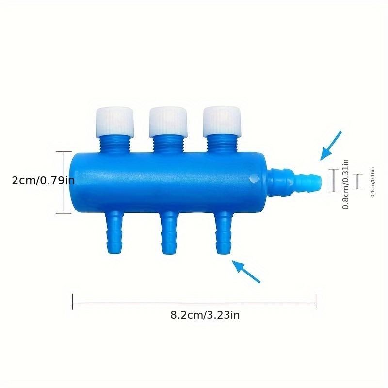 1pc Oxygen Pump, Aquarium Equipment, Fish Tank Oxygen Pump Splitter With Valve, Easy To Adjust, 3/4/6/8 Heads Air Separator, Multi-head Fish Tank Air Separator