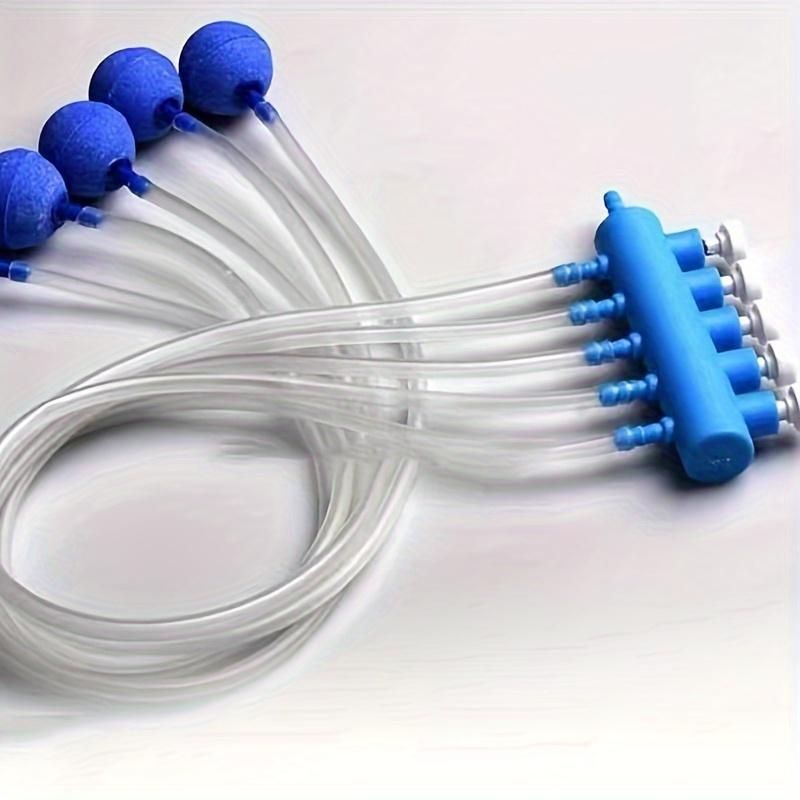 1pc Oxygen Pump, Aquarium Equipment, Fish Tank Oxygen Pump Splitter With Valve, Easy To Adjust, 3/4/6/8 Heads Air Separator, Multi-head Fish Tank Air Separator