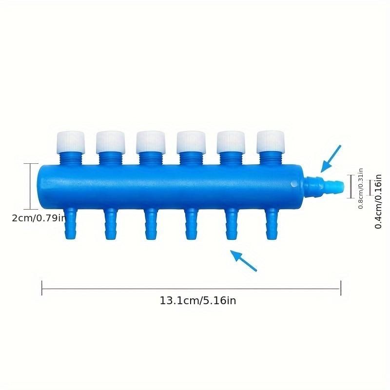 1pc Oxygen Pump, Aquarium Equipment, Fish Tank Oxygen Pump Splitter With Valve, Easy To Adjust, 3/4/6/8 Heads Air Separator, Multi-head Fish Tank Air Separator