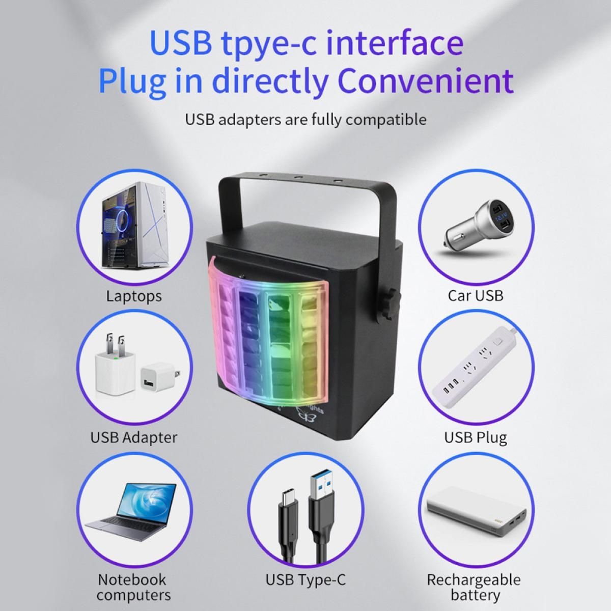 Party Lights DJ Disco Ball Light Pattern Projector Sound Activated Dance Birthday Bar Karaoke Christmas Wedding Decoration