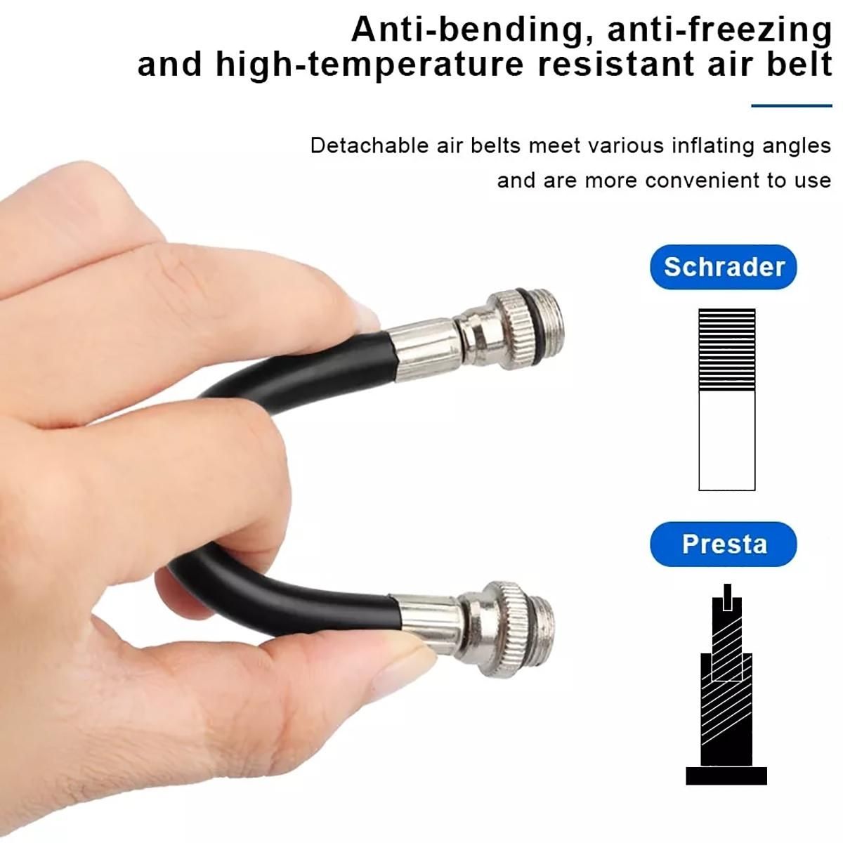 Bike Pump Portable Mini Cycling Hand Air Pump High Pressure Ball MTB Road Bicycle Tire Inflator Schrader Presta Valve