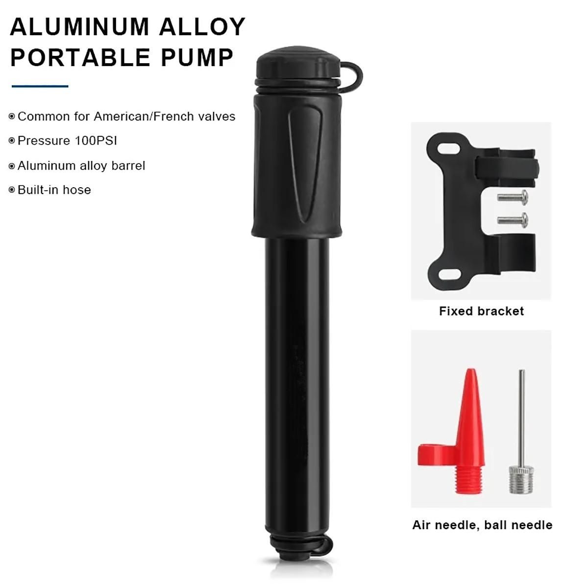Bike Pump Portable Mini Cycling Hand Air Pump High Pressure Ball MTB Road Bicycle Tire Inflator Schrader Presta Valve