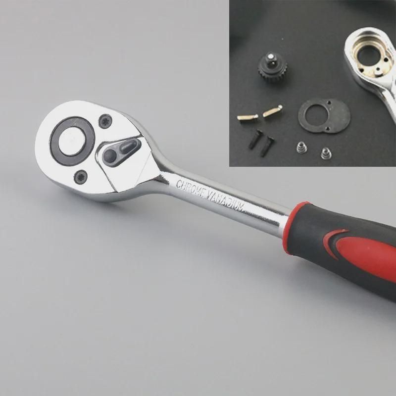 46pcs Car Repair Tool Set,1/4-Inch Socket Set,Ratchet Torque Wrench,Combo Tools Kit,Auto Repairing Tool Set.