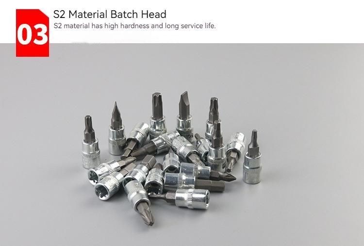46pcs Car Repair Tool Set,1/4-Inch Socket Set,Ratchet Torque Wrench,Combo Tools Kit,Auto Repairing Tool Set.