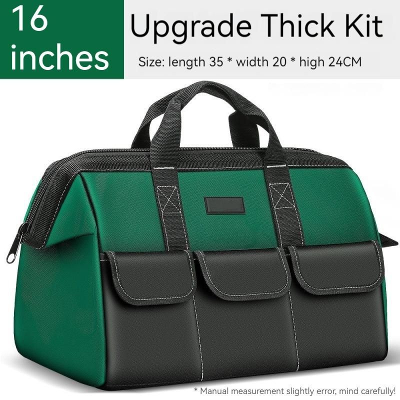 Large Electrician Tool Bag Organizer Heavy Duty Tool Pouch Bag Waterproof Anti-Fall Storage Bag with Multi Pockets