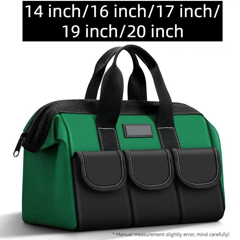 Large Electrician Tool Bag Organizer Heavy Duty Tool Pouch Bag Waterproof Anti-Fall Storage Bag with Multi Pockets