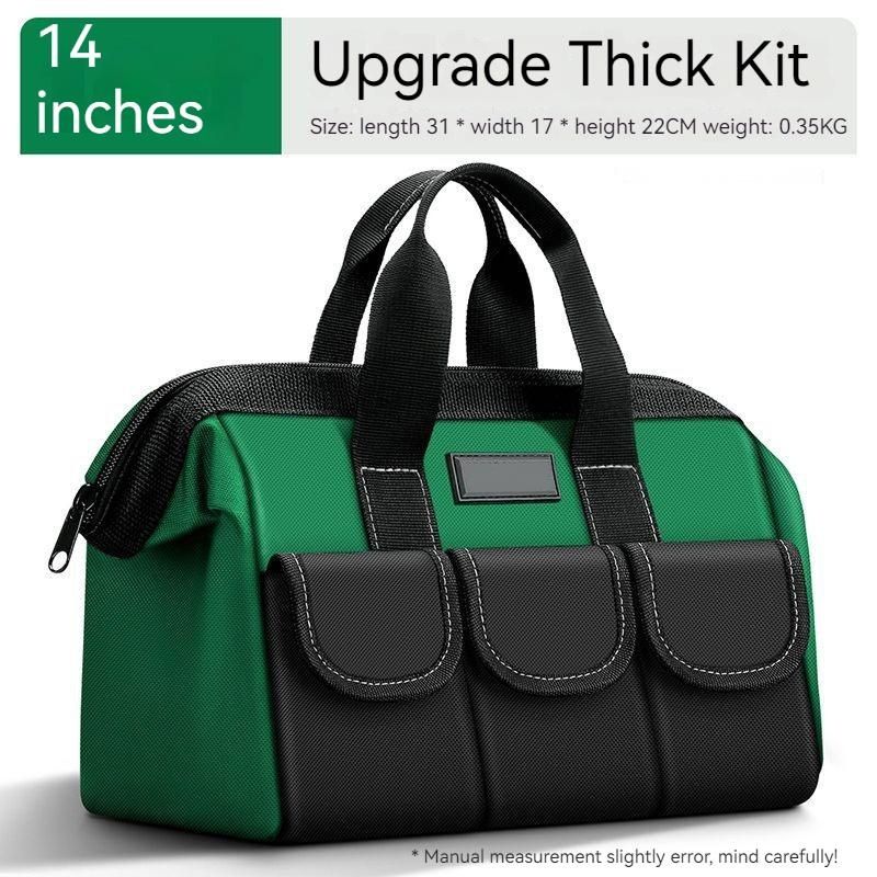 Large Electrician Tool Bag Organizer Heavy Duty Tool Pouch Bag Waterproof Anti-Fall Storage Bag with Multi Pockets