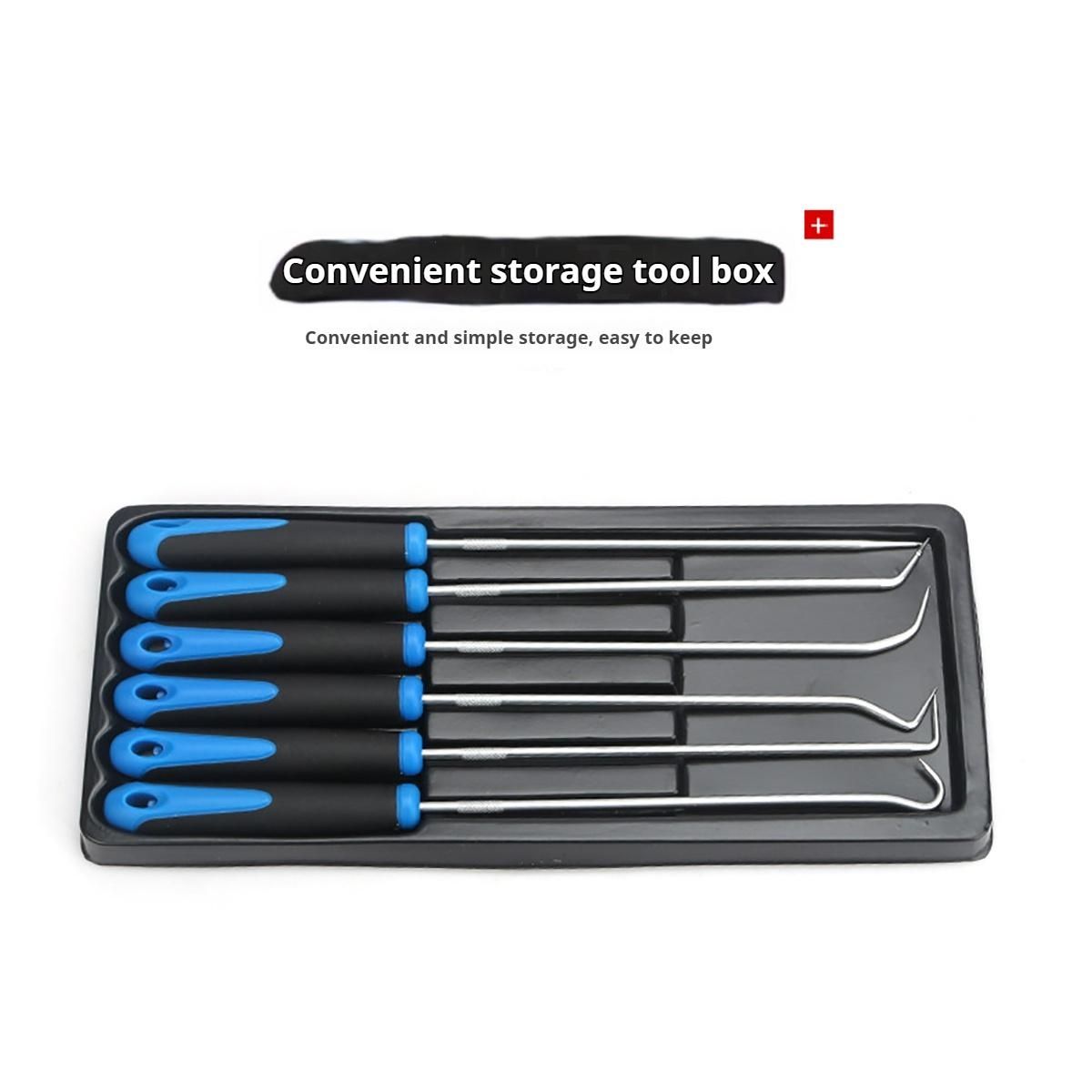 6PCS Pick Hook Set Durable Extra Long O-Ring and Seal Remover Craft Hobby Tool Color Randomly