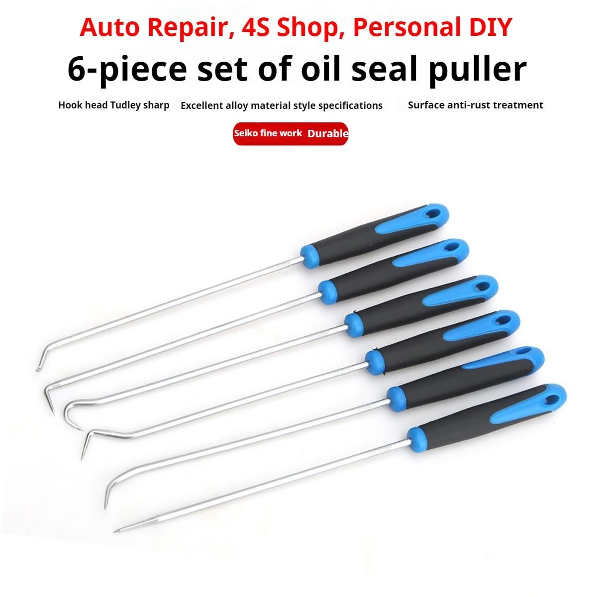 6PCS Pick Hook Set Durable Extra Long O-Ring and Seal Remover Craft Hobby Tool Color Randomly