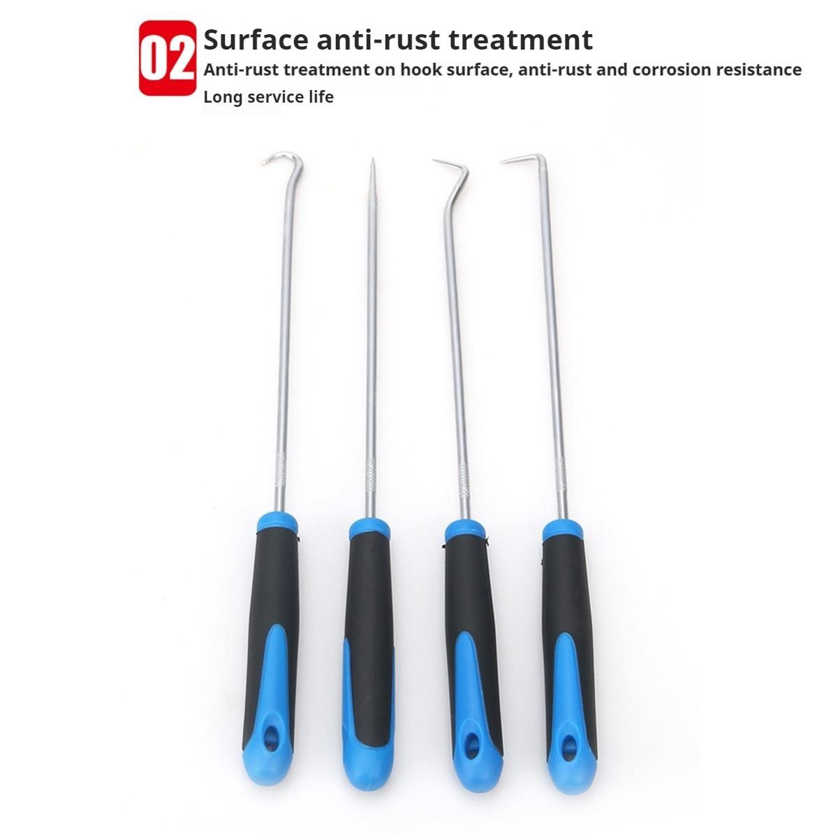 6PCS Pick Hook Set Durable Extra Long O-Ring and Seal Remover Craft Hobby Tool Color Randomly