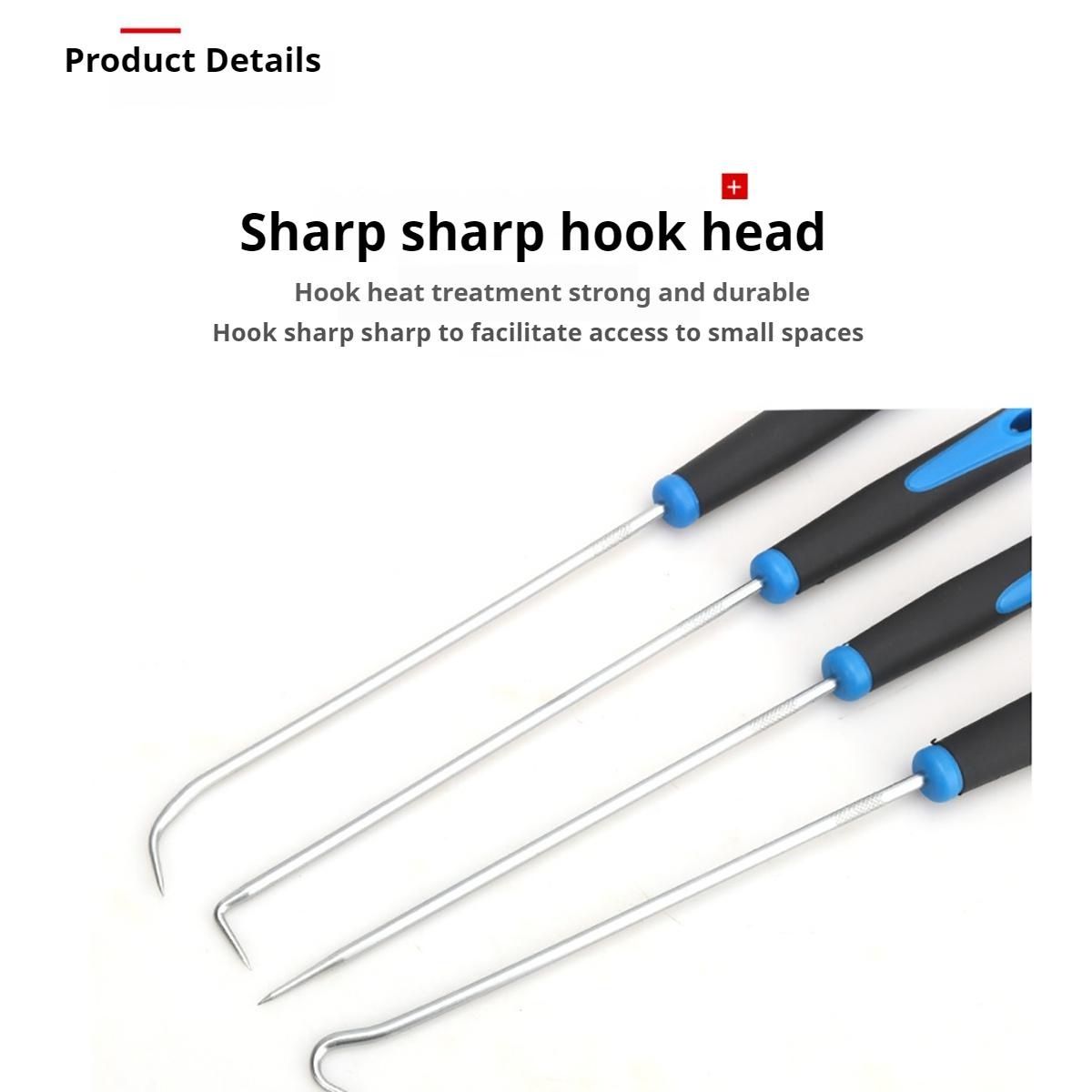 6PCS Pick Hook Set Durable Extra Long O-Ring and Seal Remover Craft Hobby Tool Color Randomly