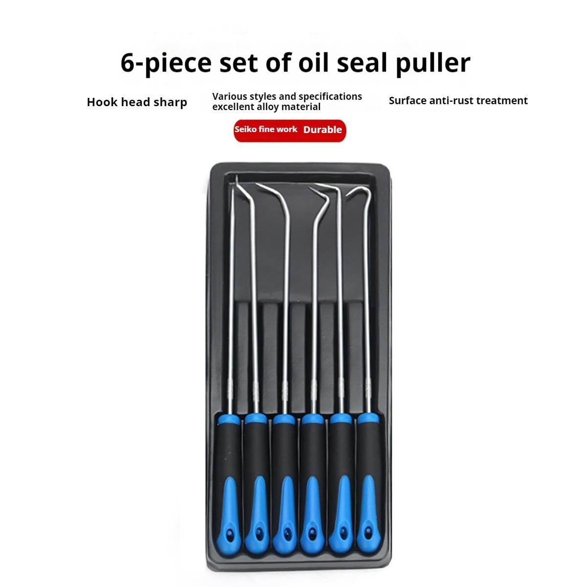 6PCS Pick Hook Set Durable Extra Long O-Ring and Seal Remover Craft Hobby Tool Color Randomly