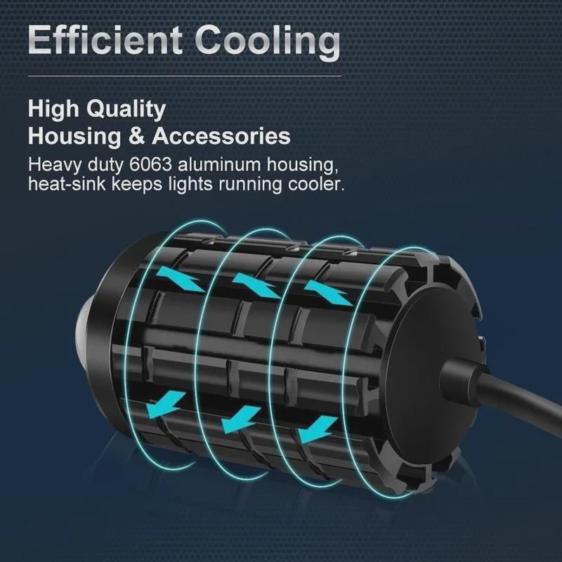 1/2Pcs Dual Color Car Driving Fog Light Universal LED Motorcycle Headlight Spotlight Lamp Mini Projector Lens Auxiliary