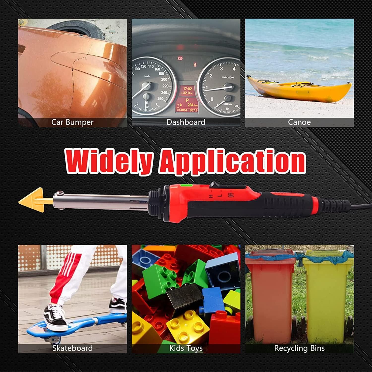 Car Bumper Repair Kit Soldering Iron Plastic Welding Kit Leather Ironing Tool Smoothing Tool Belt PP Stick Plastic Repair 220V