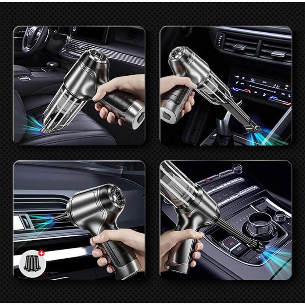 120W Car Wireless Vacuum Cleaner Portable Handheld Blowable Cordless Home Appliance Vacuum Home & Car Dual Use Mini VacuumCleaner