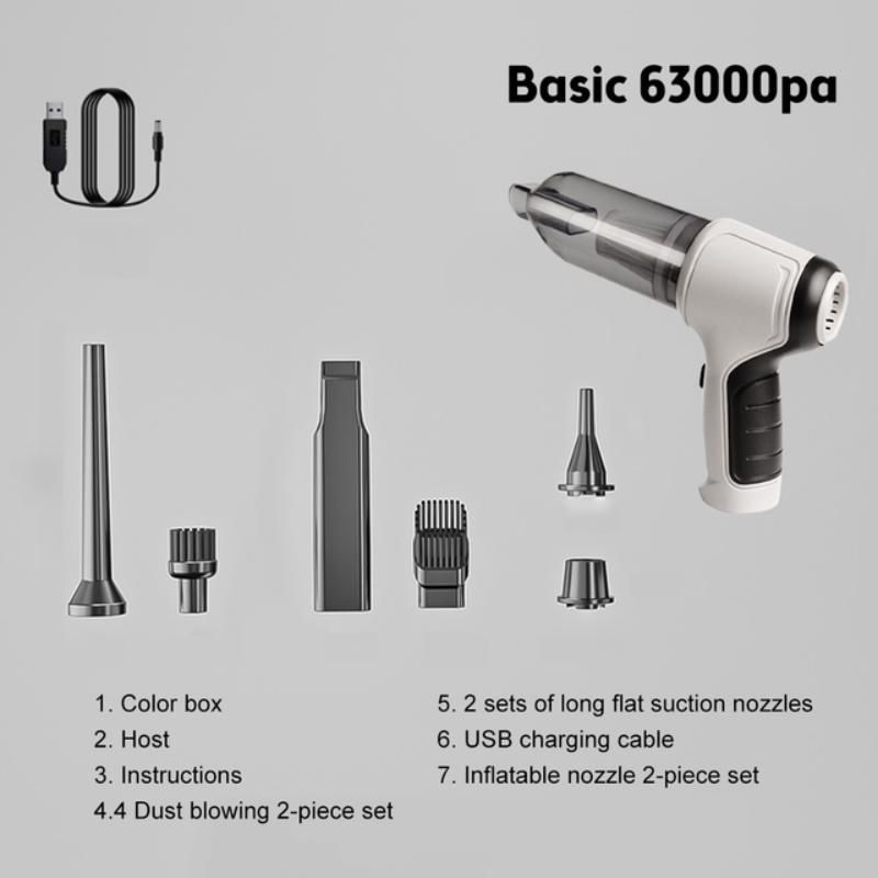 120W Car Wireless Vacuum Cleaner Portable Handheld Blowable Cordless Home Appliance Vacuum Home & Car Dual Use Mini VacuumCleaner