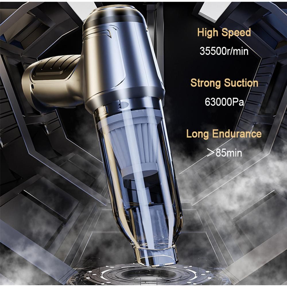 120W Car Wireless Vacuum Cleaner Portable Handheld Blowable Cordless Home Appliance Vacuum Home & Car Dual Use Mini VacuumCleaner