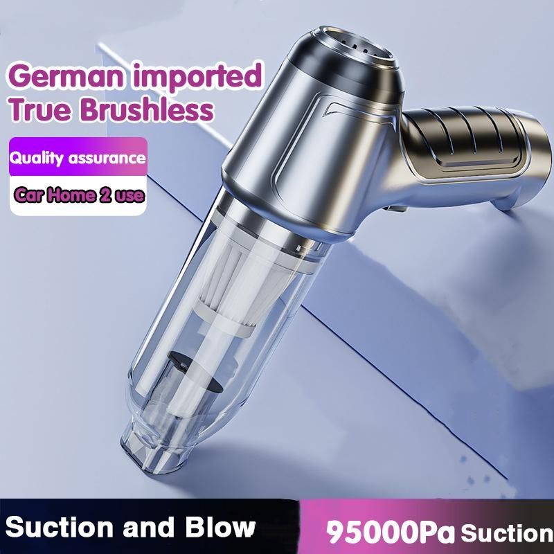120W Car Wireless Vacuum Cleaner Portable Handheld Blowable Cordless Home Appliance Vacuum Home & Car Dual Use Mini VacuumCleaner