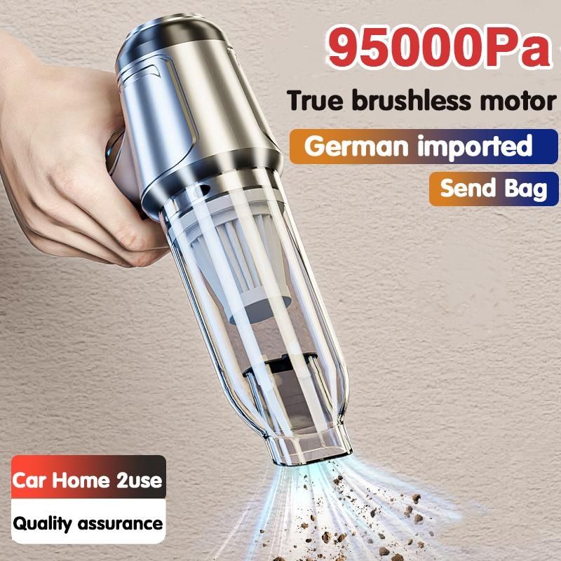 120W Car Wireless Vacuum Cleaner Portable Handheld Blowable Cordless Home Appliance Vacuum Home & Car Dual Use Mini VacuumCleaner