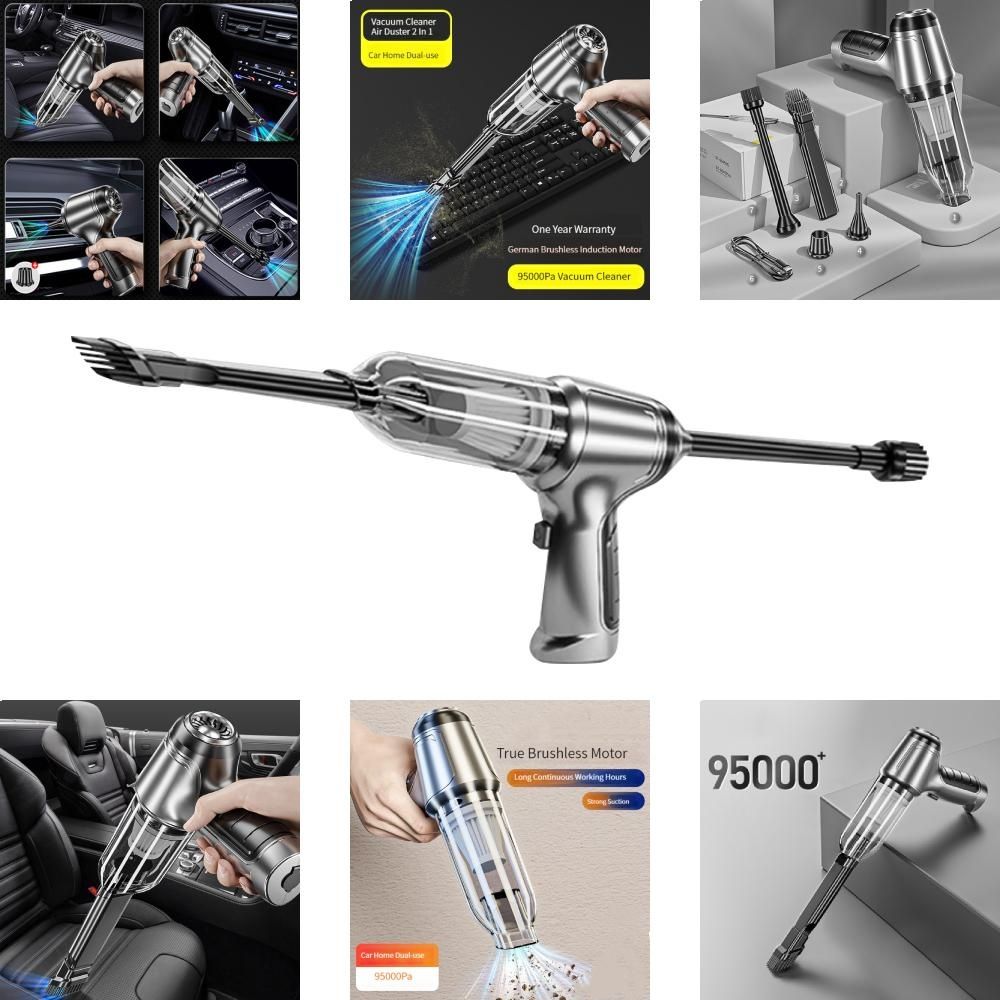 120W Car Wireless Vacuum Cleaner Portable Handheld Blowable Cordless Home Appliance Vacuum Home & Car Dual Use Mini VacuumCleaner